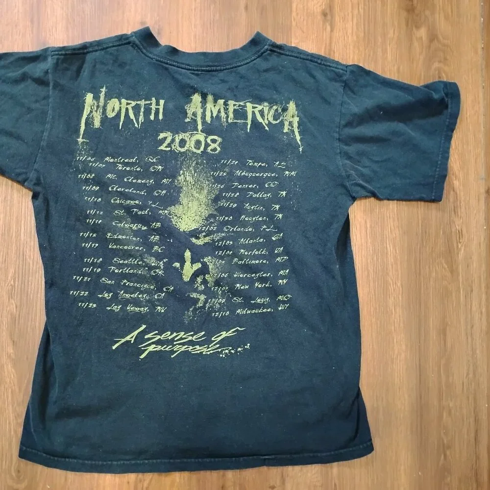 In Flames A Sense Of Purpose North America Tour 2008 T-Shirt - Picture 7 of 8